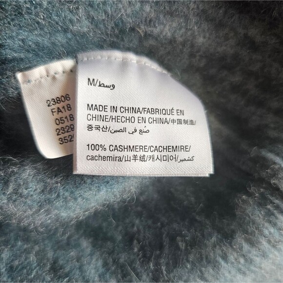 Club Room 100% Cashmere Sweater Sz XS Blue Cable Knit Soft Classic Minimalist - Picture 6 of 10